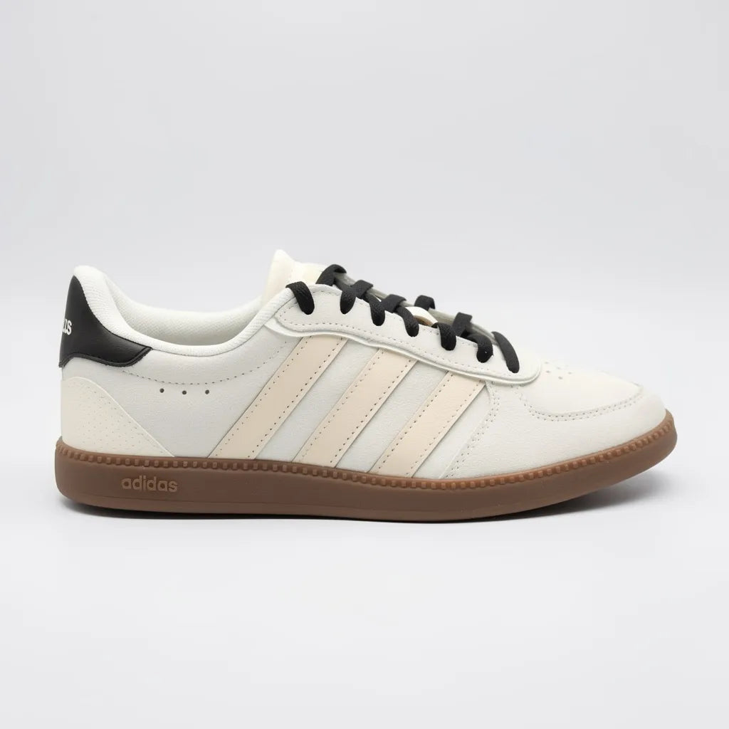Adidas Tenis Moderno Crema Franjas / Lineas Beige Lateral Suela Café | Compralo en Soy Reinventada GT | 1