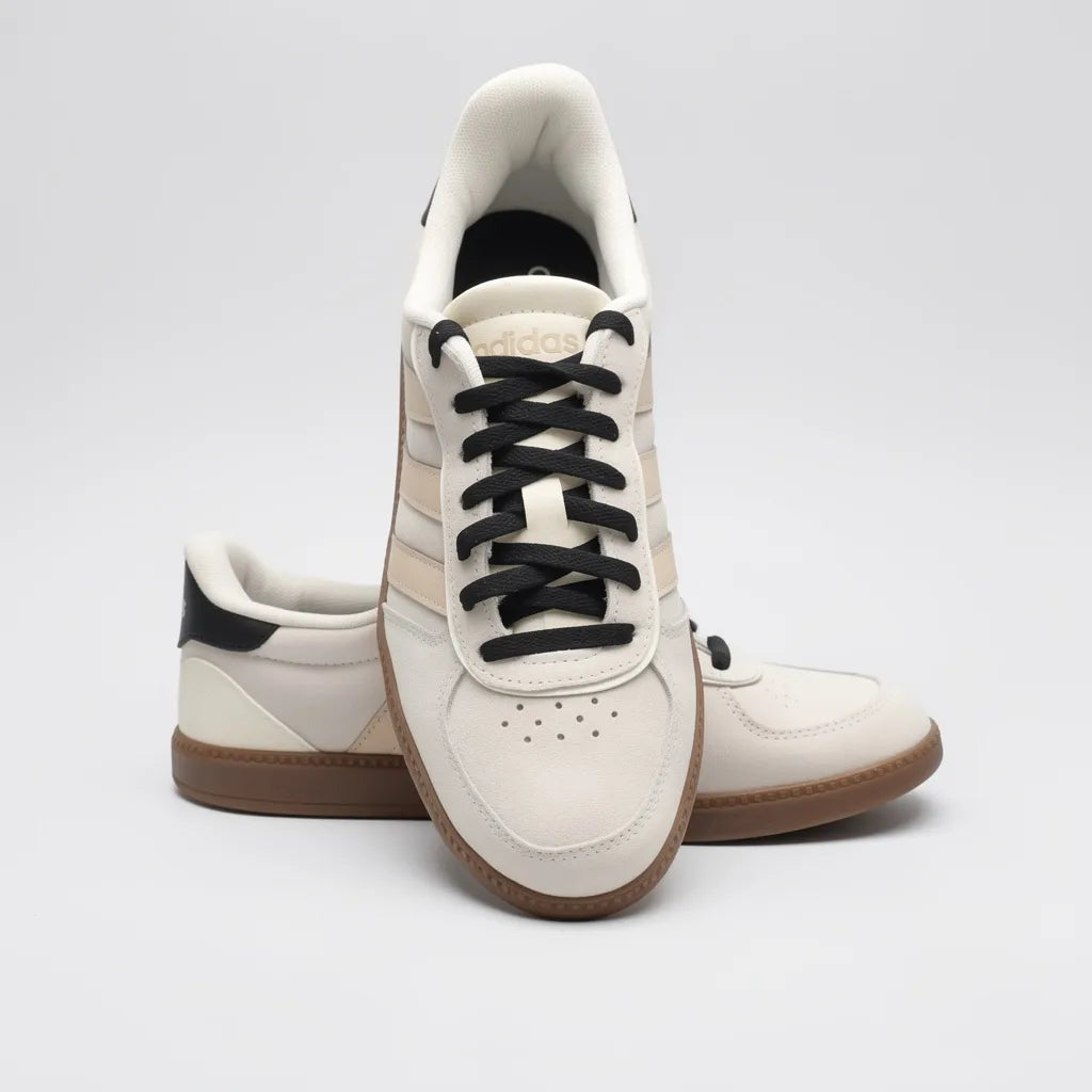 Adidas Tenis Moderno Crema Franjas / Lineas Beige Lateral Suela Café | Compralo en Soy Reinventada GT | 5