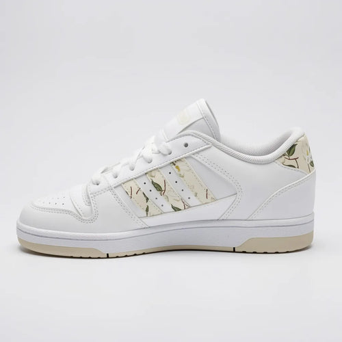 Adidas Tenis Plataforma Blanco Diseño Floral Amarillo Lateral Suela Blanca/ Amarillo | Compralo en Soy Reinventada GT | 2