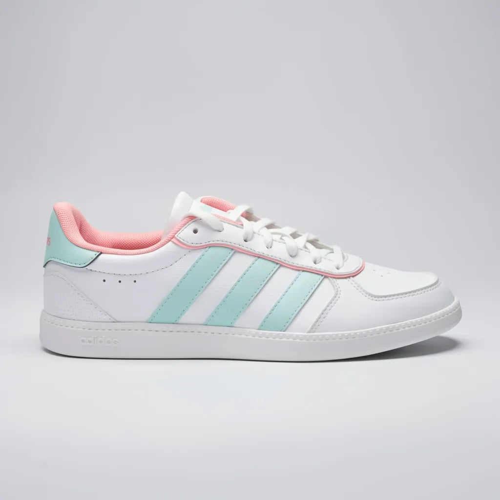 Adidas Tenis Urbano Blanco Franjas / Lineas Celeste Lateral y Talón Suela Blanca | Compralo en Soy Reinventada GT | 1