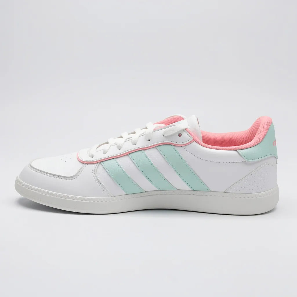 Adidas Tenis Urbano Blanco Franjas / Lineas Celeste Lateral y Talón Suela Blanca | Compralo en Soy Reinventada GT | 2