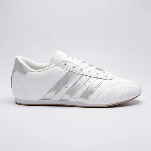 Adidas Tenis Urbano Blanco Franjas / Lineas Plateado Lateral y Talón Suela Blanca/ café | Compralo en Soy Reinventada GT | 1