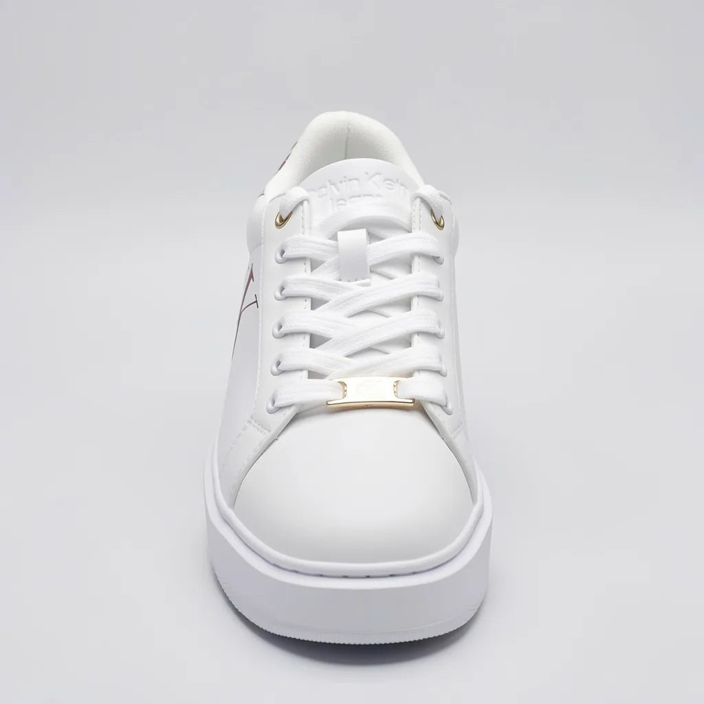 Calvin Klein Tenis Plataforma Blanco Diseño CK Corinto Talón y lateral Suela Blanca | Compralo en Soy Reinventada GT | 4