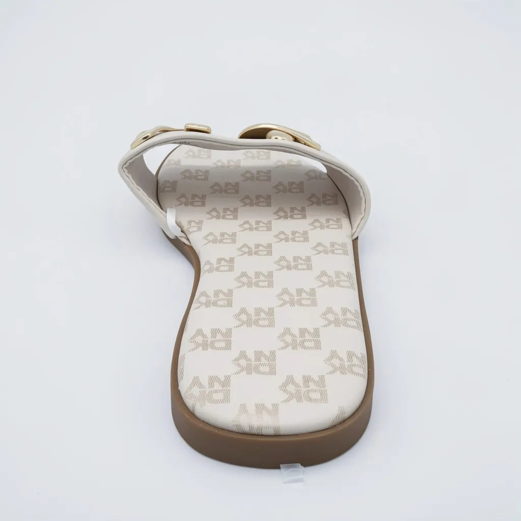 DKNY Sandalia Slip On Beige DK Dorado Empeine Suela Café | Compralo en Soy Reinventada GT | 4