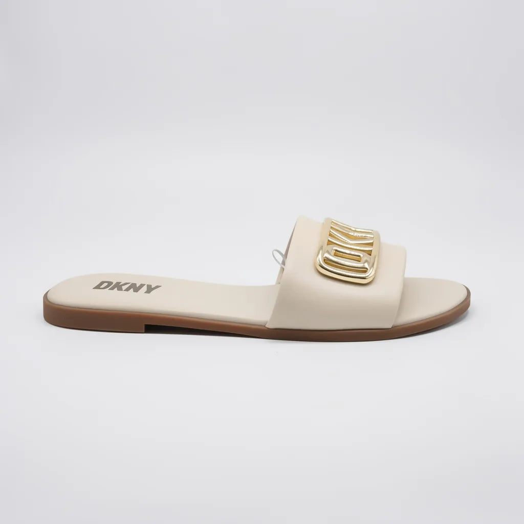 DKNY Sandalia Slip On Beige DKNY Dorado Empeine Suela Café | Compralo en Soy Reinventada GT | 1