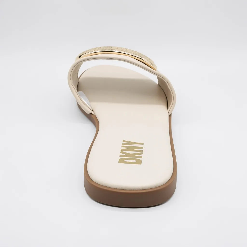 DKNY Sandalia Slip On Beige DKNY Dorado Empeine Suela Café | Compralo en Soy Reinventada GT | 4