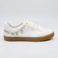 GBG Tenis Moderno Blanco Cadena Dorado Lateral Suela Café | Compralo en Soy Reinventada GT | 1