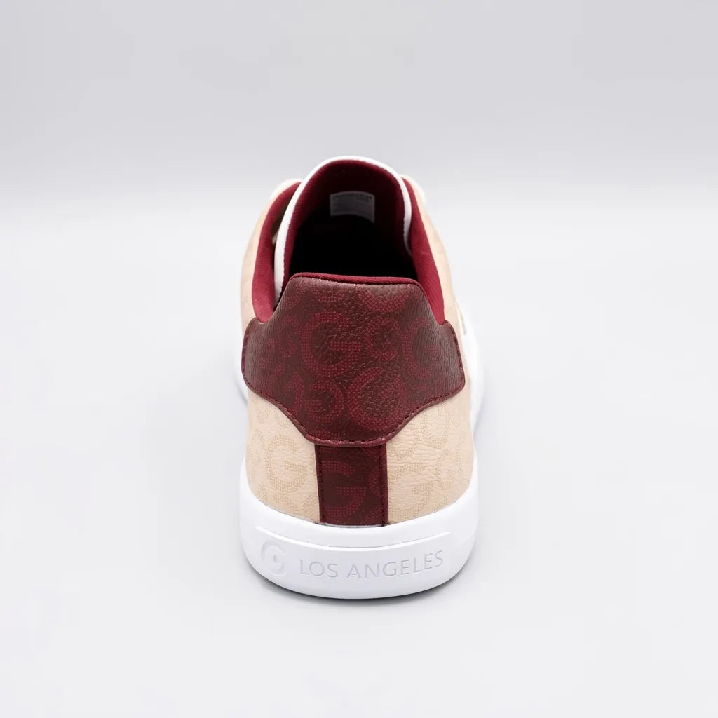 GBG Tenis Moderno Blanco Estampado G Rosado/ Corinto Lateral y Talón Suela Blanca | Compralo en Soy Reinventada GT | 4