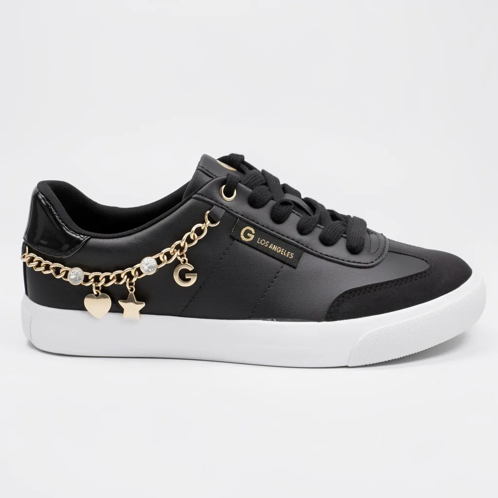 GBG Tenis Moderno Negro Cadena Dorado Lateral Suela Blanca | Compralo en Soy Reinventada GT | 1