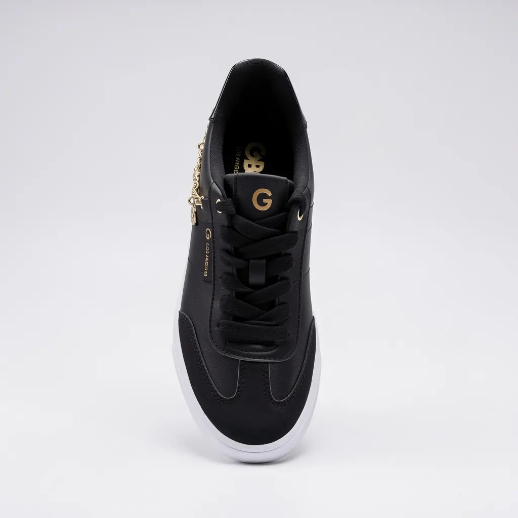 GBG Tenis Moderno Negro Cadena Dorado Lateral Suela Blanca | Compralo en Soy Reinventada GT | 5