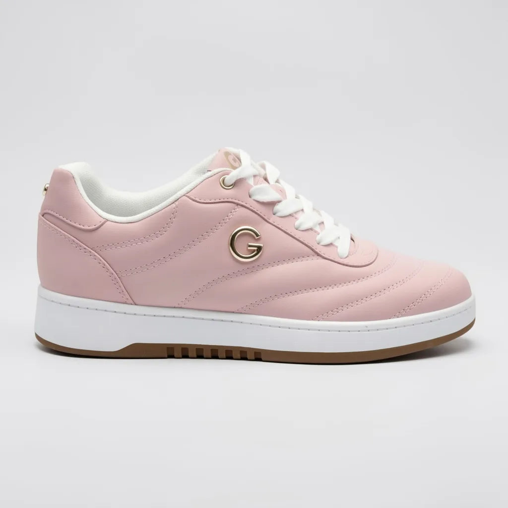 GBG Tenis Moderno Rosado Logo Dorado Lateral Suela Blanca | Compralo en Soy Reinventada GT | 1