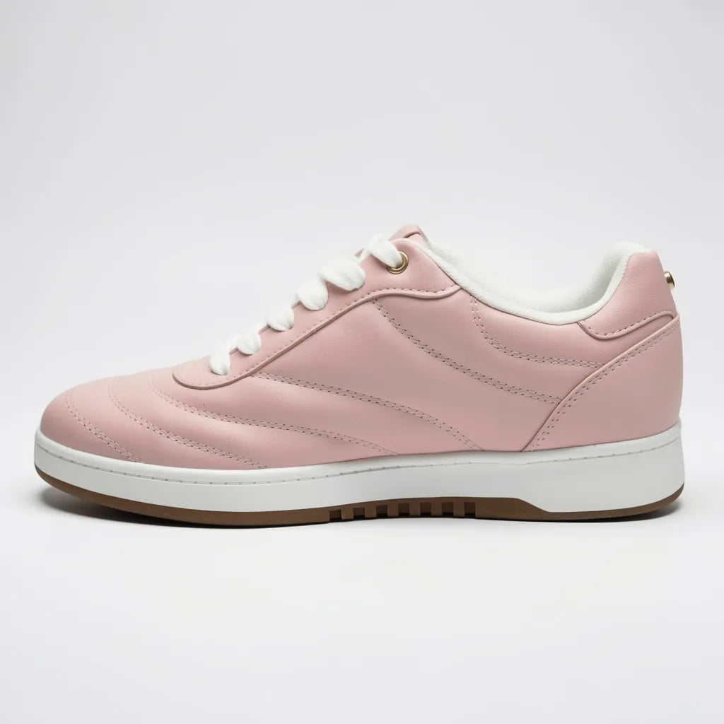 GBG Tenis Moderno Rosado Logo Dorado Lateral Suela Blanca | Compralo en Soy Reinventada GT | 2