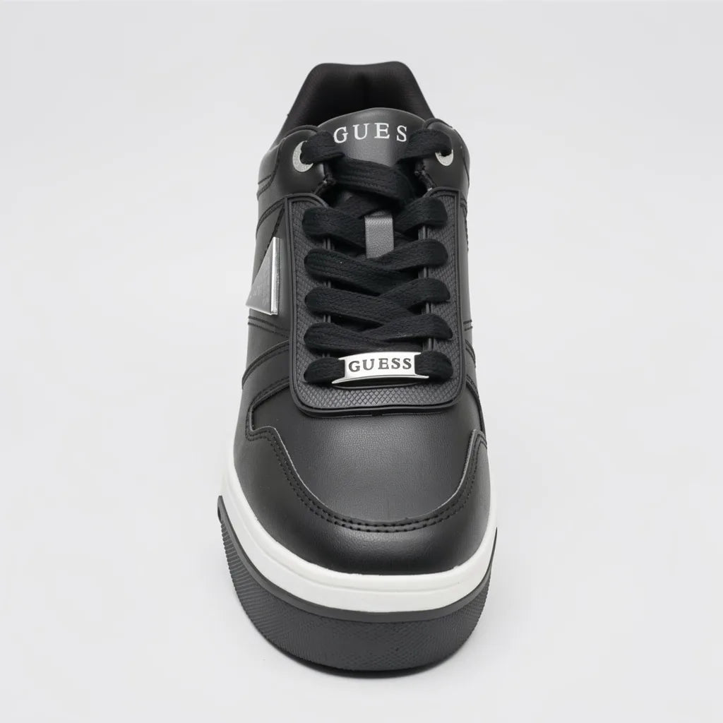 Guess Plataforma Moderno Negro Placa Plateado Cintas Suela Blanca/ negro | Compralo en Soy Reinventada GT | 3