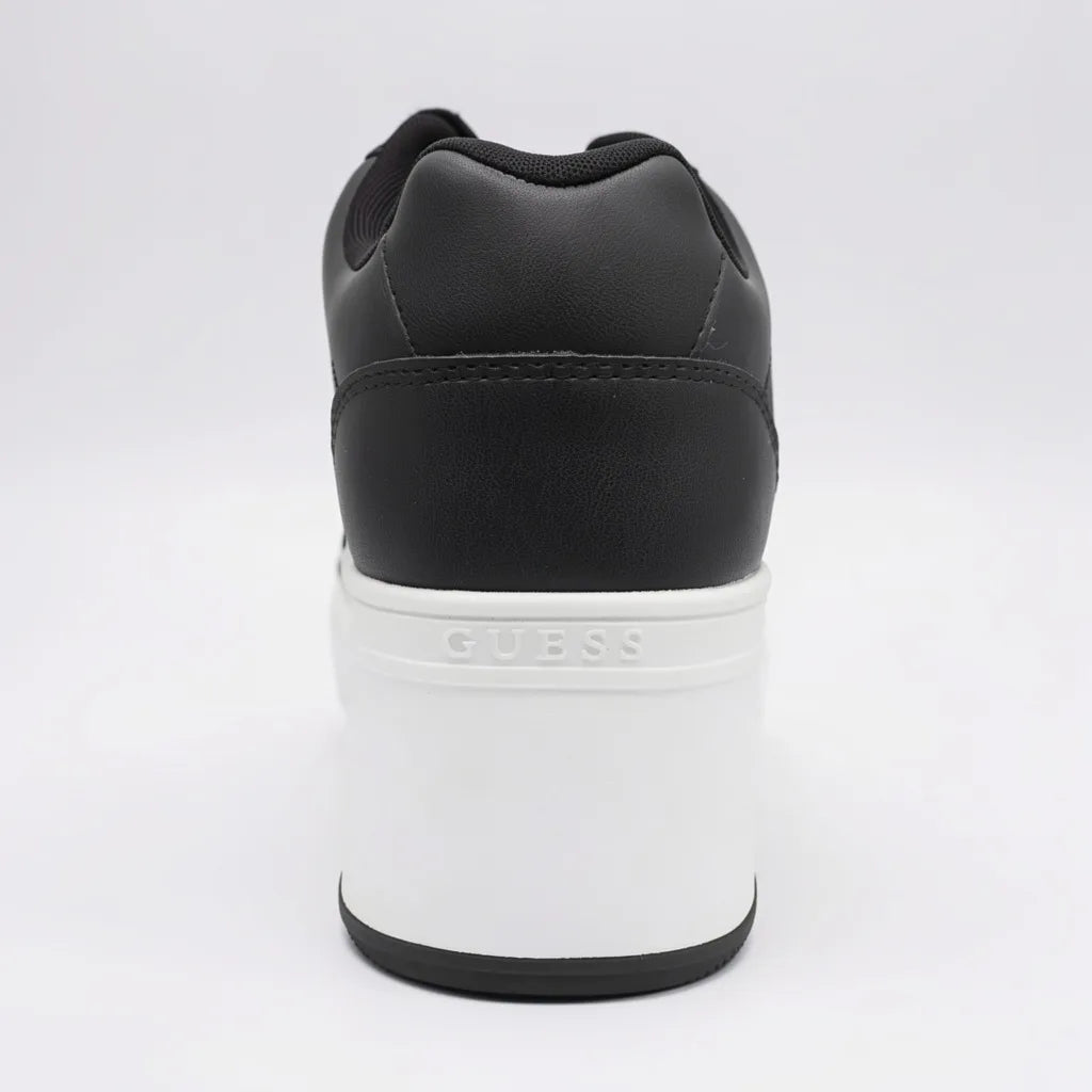 Guess Plataforma Moderno Negro Placa Plateado Cintas Suela Blanca/ negro | Compralo en Soy Reinventada GT | 4
