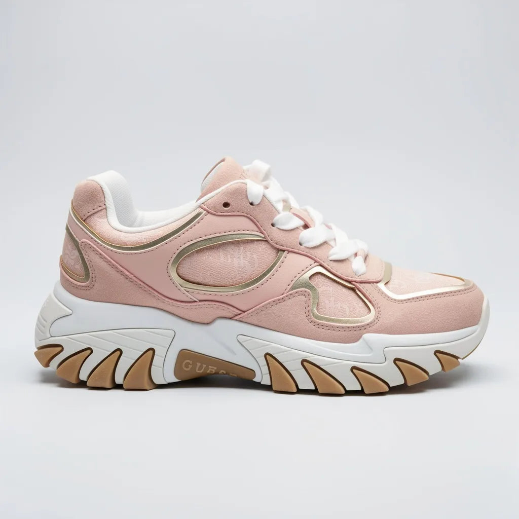 Guess Plataforma Moderno Rosado Detalles Dorado Todo Suela Blanca/ café | Compralo en Soy Reinventada GT | 1