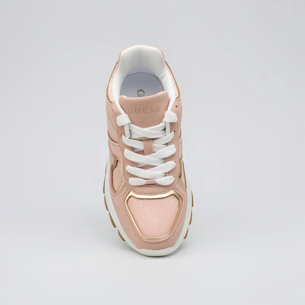 Guess Plataforma Moderno Rosado Detalles Dorado Todo Suela Blanca/ café | Compralo en Soy Reinventada GT | 5