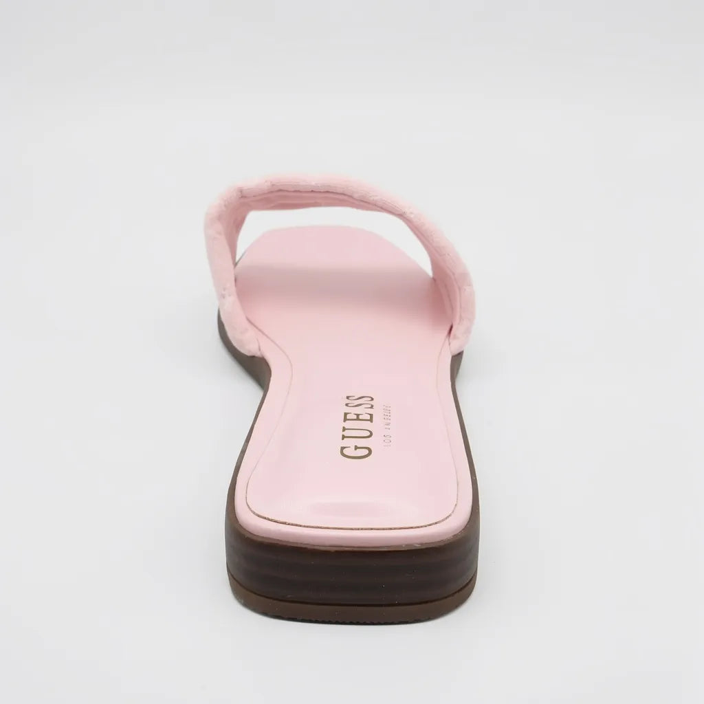 Guess Sandalia Slip On Rosado Bordado G Dorado Empeine Suela Café | Compralo en Soy Reinventada GT | 4