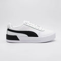 Puma Tenis Plataforma Blanco Franjas / Lineas Negro Lateral y Talón Suela Blanca/ negro | Photo Studio AI | 1