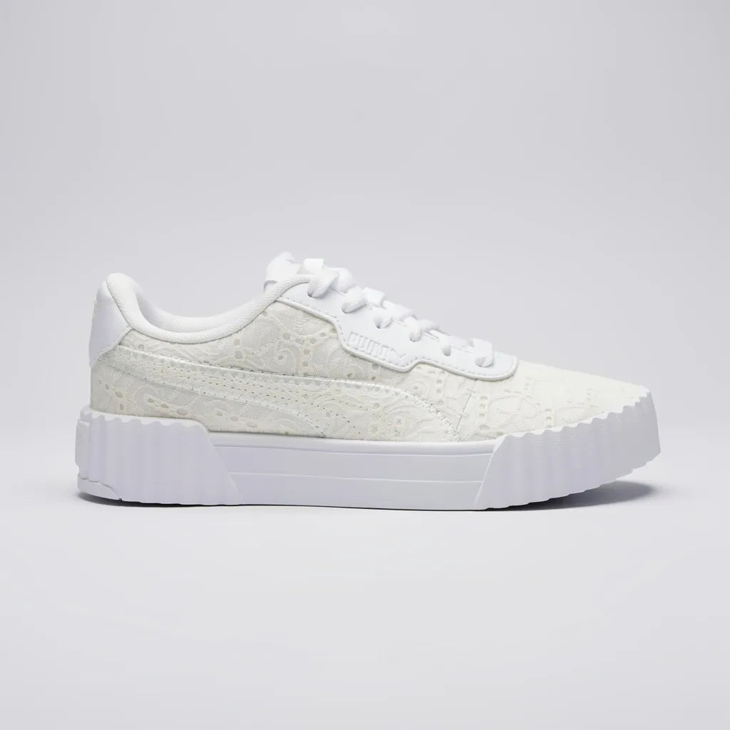 Puma Tenis Plataforma Ivory Encaje N/A Todo Suela Blanca | Photo Studio AI | 1