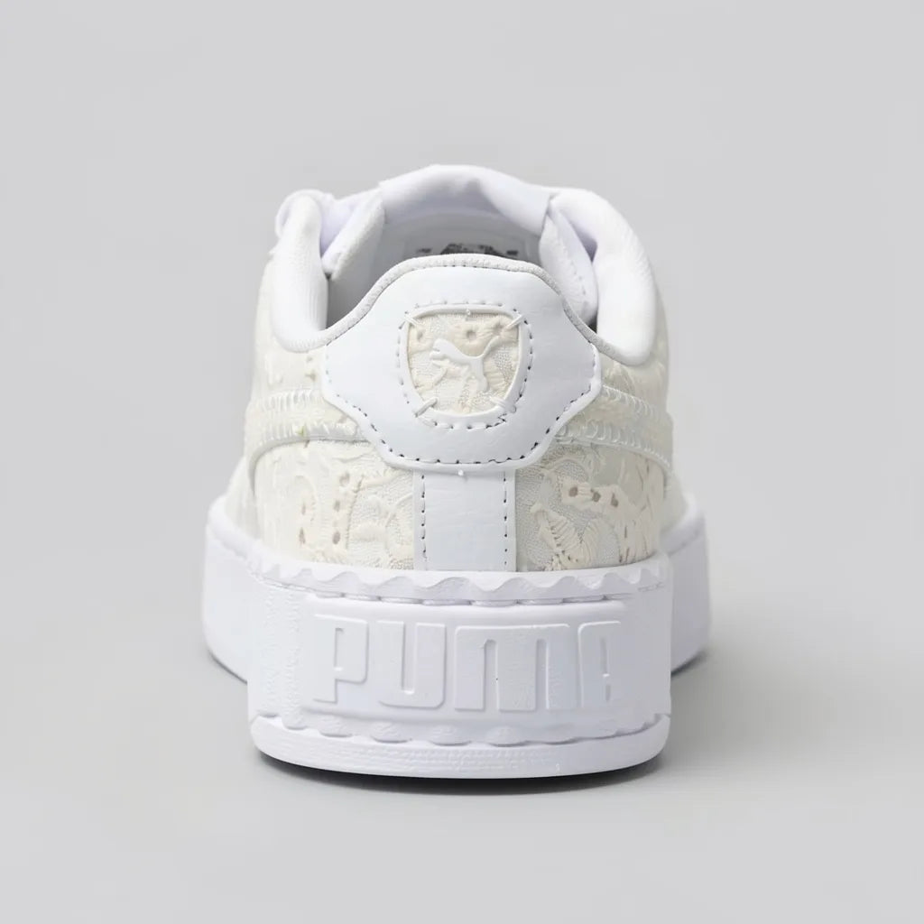 Puma Tenis Plataforma Ivory Encaje N/A Todo Suela Blanca | Photo Studio AI | 4