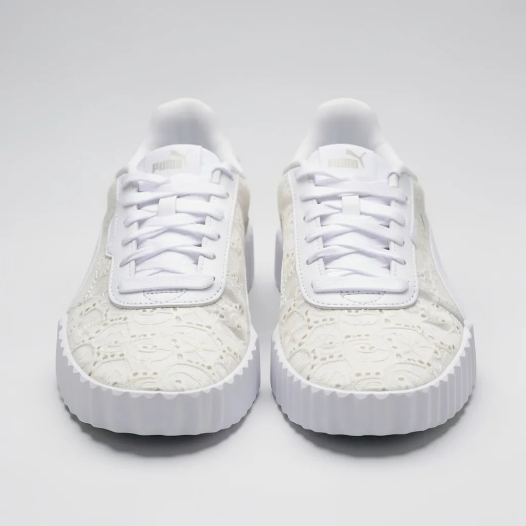 Puma Tenis Plataforma Ivory Encaje N/A Todo Suela Blanca | Photo Studio AI | 5
