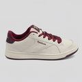 Reebok Tenis Moderno Crema Detalles Corinto Talón y Cintas Suela Blanco/ Corinto | Photo Studio AI | 1