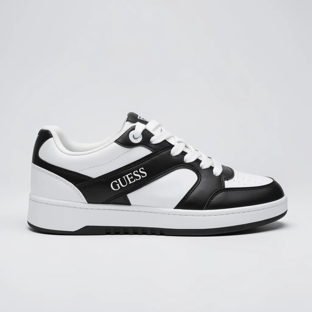 Guess Tenis Urbano Blanco Detalles Negro Todo Suela Blanca/ negro | Photo Studio AI | 1