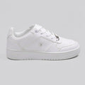 Nautica Tenis Plataforma Blanco Placa Plateado Cintas Suela Blanca | Photo Studio AI | 1