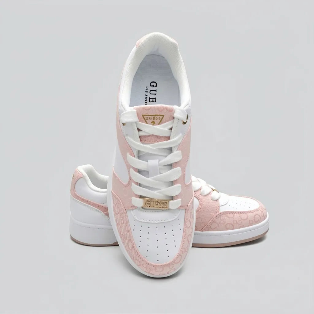 Guess Tenis Urbano Blanco Estampado G Rosado Todo Suela Blanca/ Rosado | Photo Studio AI | 5
