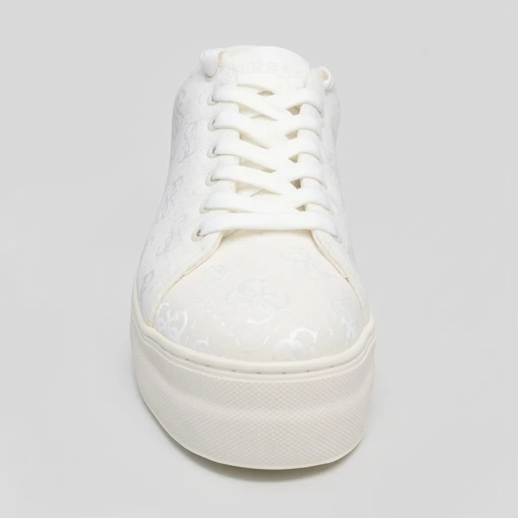Guess Tenis Plataforma Blanco hueso Bordado Guess Blanco Todo Suela Blanco Hueso | Photo Studio AI | 3