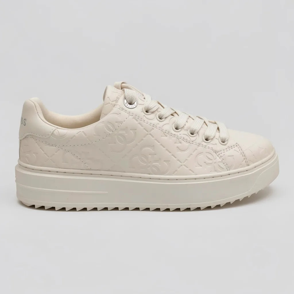 Guess Tenis Plataforma Crema Textura N/A Todo Suela Crema | Photo Studio AI | 1