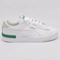 Puma Tenis Plataforma Blanco Detalles Verde/ Crema Talón, suela y lengüeta Suela Blanca | Photo Studio AI | 1