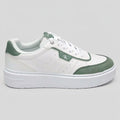 Calvin Klein Tenis Plataforma Blanco Detalles Verde Todo Suela Blanca | Photo Studio AI | 1