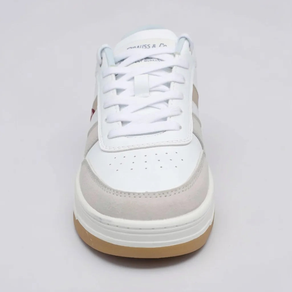 Levis Tenis Urbano Blanco Detalles Beige Lateral y Talón Suela Blanco Hueso/ Café | Photo Studio AI | 3