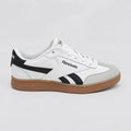Reebok Tenis Urbano Blanco Franjas / Lineas Negro Lateral y Talón Suela Café | Photo Studio AI | 1