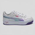 Puma Tenis Plataforma Blanco Franjas / Lineas Tornasol Lateral Suela | Photo Studio AI | 1