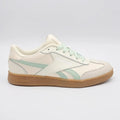 Reebok Tenis Urbano Crema Detalles Verde Menta Lateral y Cintas Suela Café