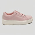 Calvin Klein Tenis Plataforma Rosado Placa Plateado Cintas Suela Blanco Hueso | Photo Studio AI | 1