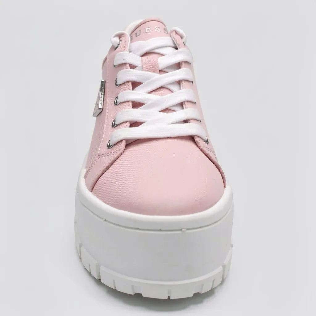 Guess Plataforma Moderno Rosado Triángulo Guess Rosado Lateral Suela Blanca | Photo Studio AI | 3