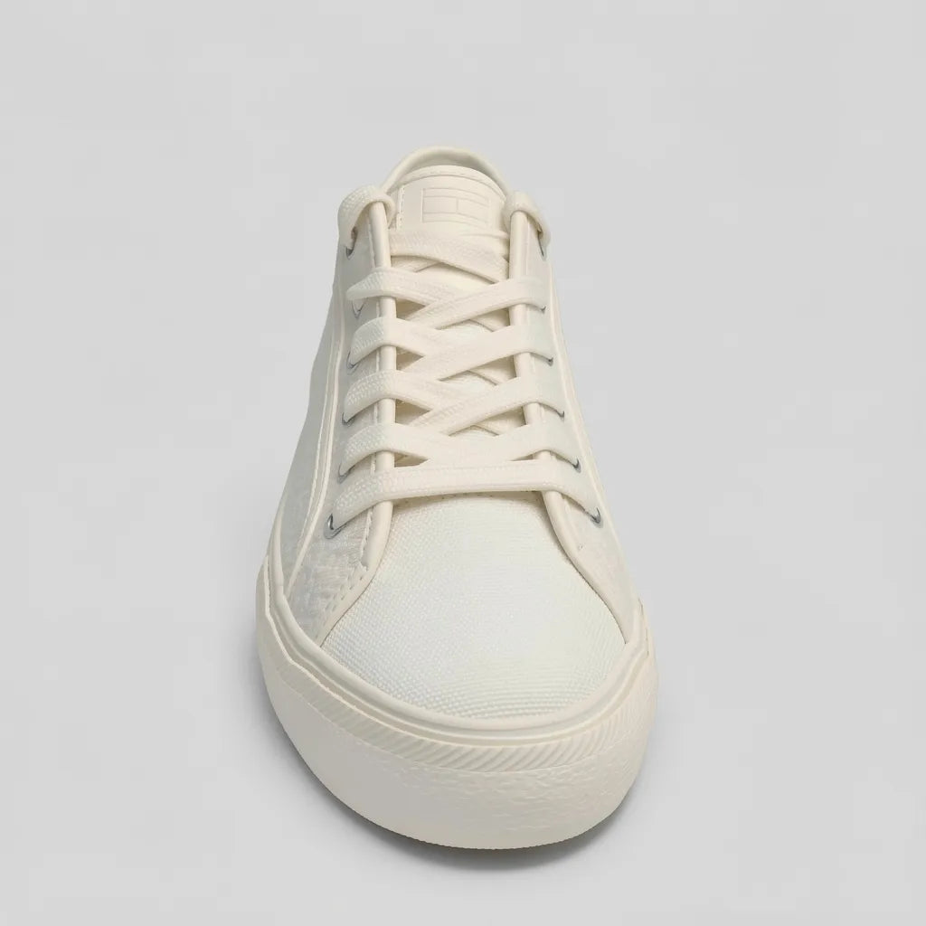 Tommy Tenis Minimal Crema Bordado TH N/A Todo Suela Crema | Photo Studio AI | 3