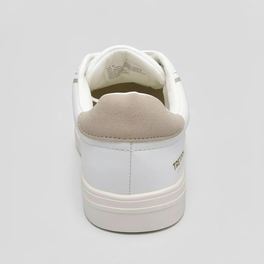 Tretorn Tenis Minimal Blanco hueso Detalles Beige Lateral y Talón Suela Blanco Hueso | Photo Studio AI | 4
