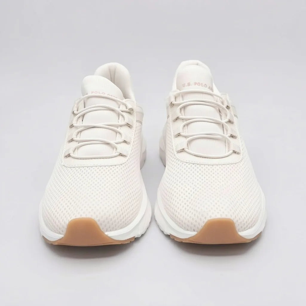 Polo Tenis Deportivo/ Casual Arena Detalles Palo Rosa Lateral, Lengüeta y talón Suela Blanca | Photo Studio AI | 5