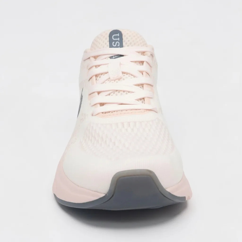 Polo Tenis Deportivo/ Casual Rosado Detalles Gris Lengüeta y Lateral Suela Rosada/ Gris | Photo Studio AI | 3