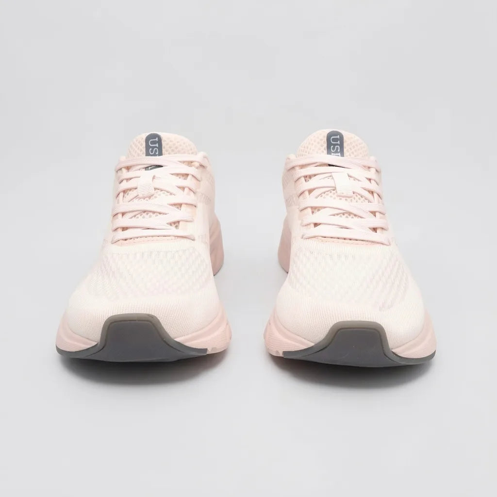 Polo Tenis Deportivo/ Casual Rosado Detalles Gris Lengüeta y Lateral Suela Rosada/ Gris | Photo Studio AI | 5