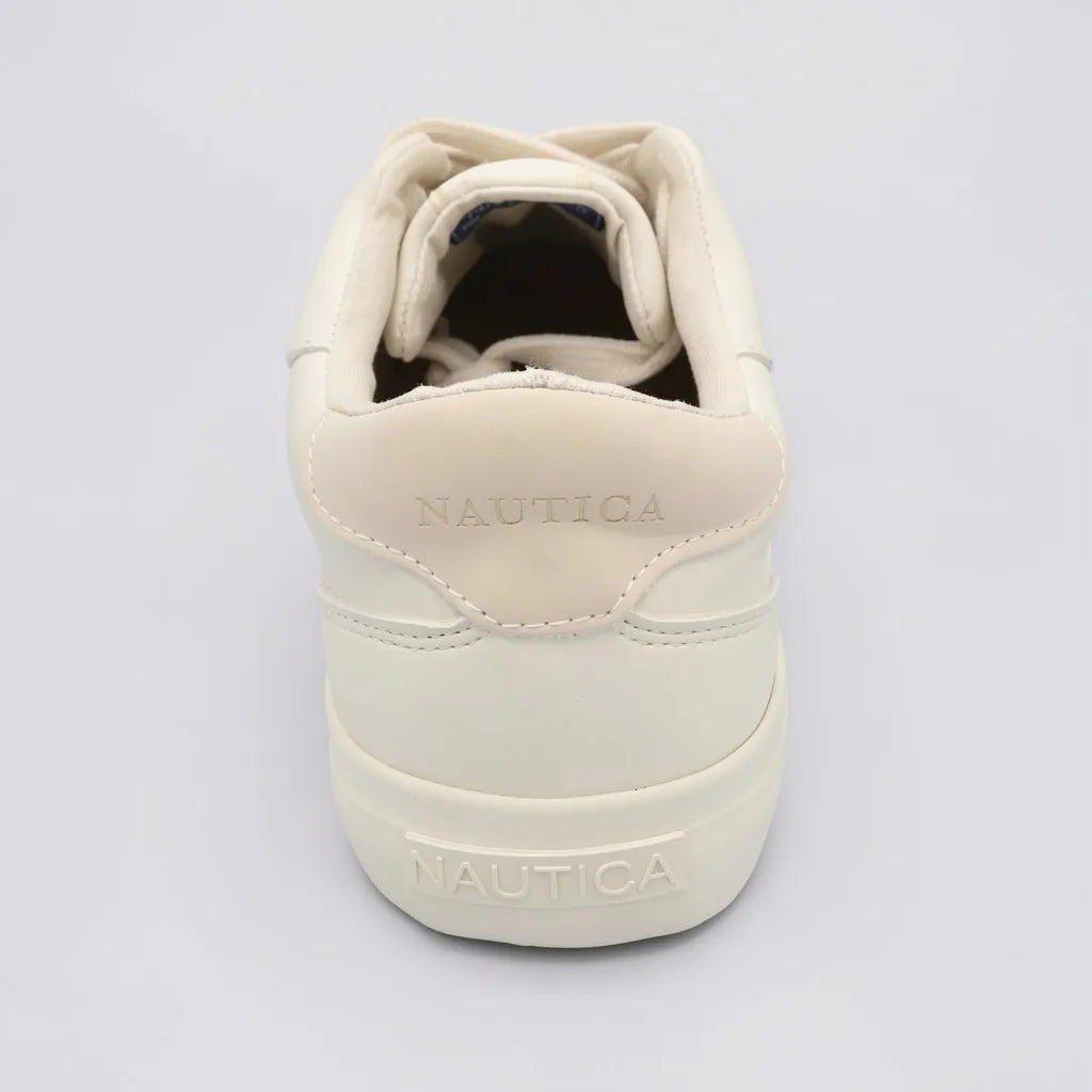 Nautica Tenis Minimal Beige Placa Beige Lateral Suela Beige | Photo Studio AI | 4
