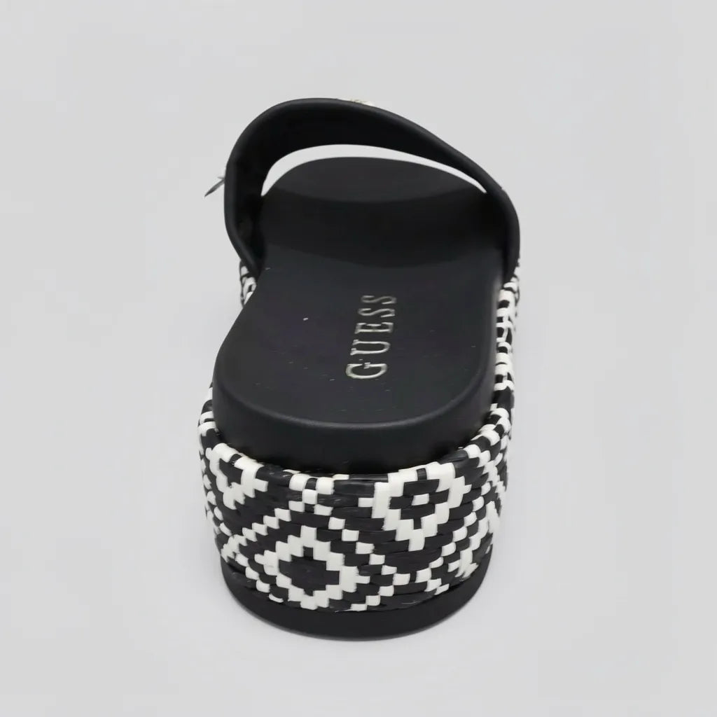Guess Sandalia Plataforma Negro Triángulo Guess Negro Empeine Suela Blanca/ negro | Photo Studio AI | 4