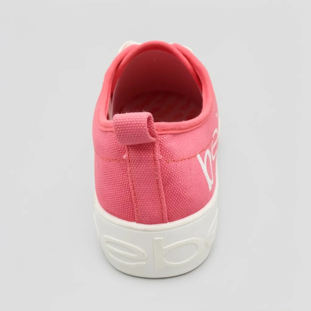 Bebe Tenis Casual Fucsia Placa Plateado Cintas Suela Blanca | Photo Studio AI | 3