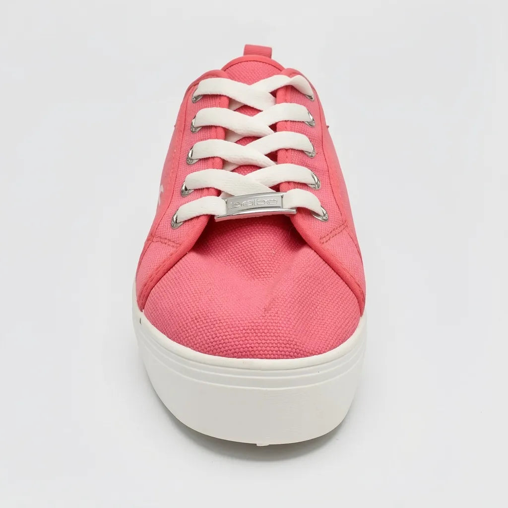 Bebe Tenis Casual Fucsia Placa Plateado Cintas Suela Blanca | Photo Studio AI | 4