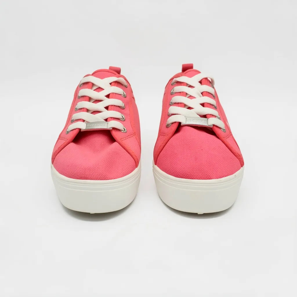 Bebe Tenis Casual Fucsia Placa Plateado Cintas Suela Blanca | Photo Studio AI | 5