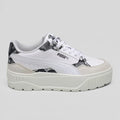 Puma Tenis Plataforma Blanco Estampado Serpiente Negro Lateral, Lengüeta y talón Suela Blanco Hueso | Photo Studio AI | 1